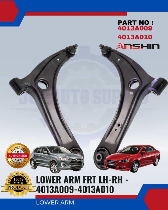 Proton Inspira-Mitsubishi Lancer ASX Lower Arm-Front Left-Right-Anshin-4013A009-4013A010 Lower Arm / Upper Arm image