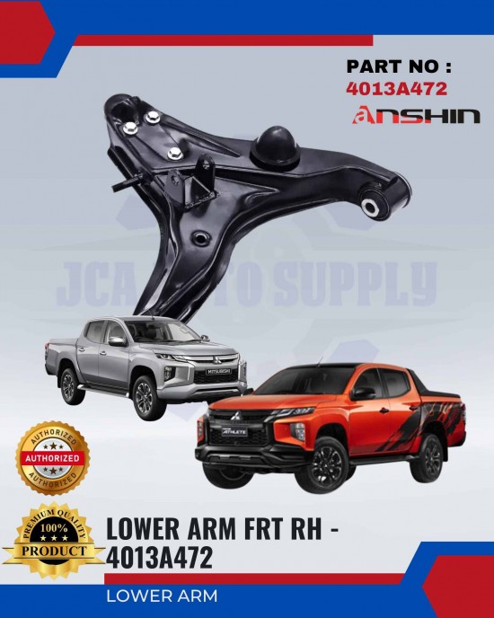 Mitsubishi Triton KL3T-L200-Pajero Sport-Lower Arm Front Left-Right-Anshin-4013A471-4013A472 Absorber , Lower Arm / Upper Arm image