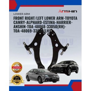 Toyota Camry-Alphard-Estima-Harrier-Anshin Lower Arm-Front Left-Right-Toa-48069-33050-48068-33050