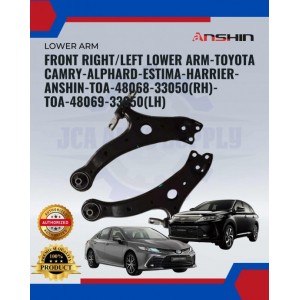 Toyota Camry-Alphard-Estima-Harrier-Anshin Lower Arm-Front Left-Right-Toa-48069-33050-48068-33050