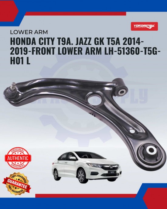 Showing image for Honda City T9A. Jazz GK T5A 2008-2014-2019-Front Lower Arm LH Honda City T9A. Jazz GK T5A 2008-2014-2019-Front Lower Arm LH Lower Arm / Upper Arm image