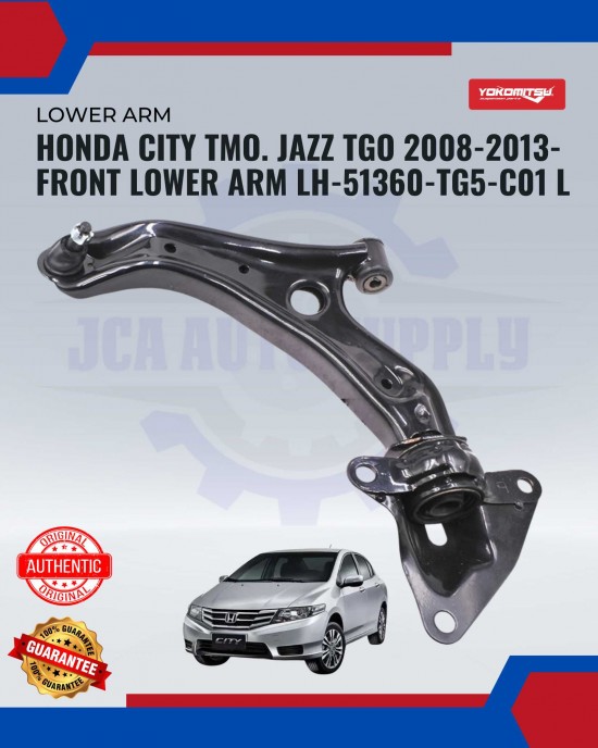 Showing image for Honda City TMO. Jazz TGO 2008-2013-Front Lower Arm LH Honda City TMO. Jazz TGO 2008-2013-Front Lower Arm LH image