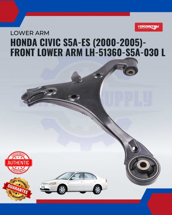 Showing image for Honda Civic S5A-ES (2000-2005)-Front Lower Arm LH Honda Civic S5A-ES (2000-2005)-Front Lower Arm LH Lower Arm / Upper Arm image
