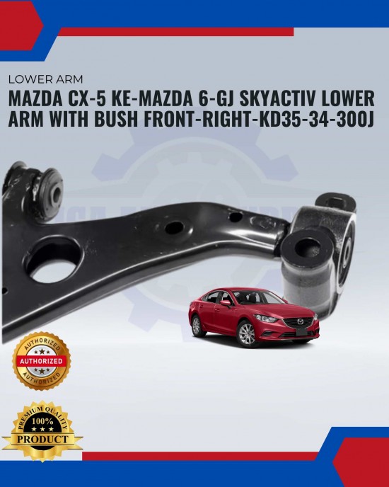 Mazda CX-5 KE-Mazda 6-GJ Skyactiv Lower Arm With Bush Front-Right-KD35-34-300J Lower Arm / Upper Arm image