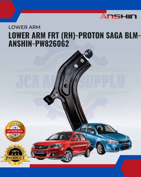 Proton Saga BLM-FL-FLX-Saga VVT-Lower Arm-Front Left-Right-Anshin-PW826061-PW826062 Lower Arm / Upper Arm image