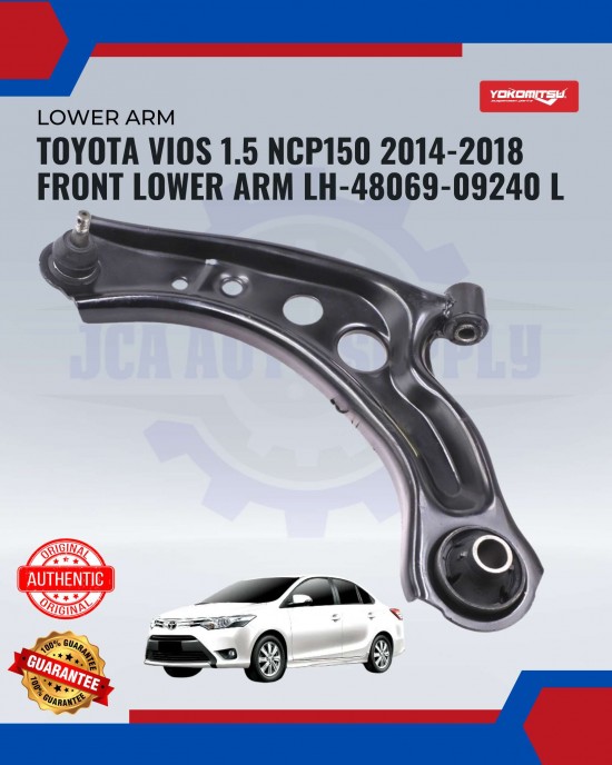 Showing image for Toyota Vios 1.5 NCP150 2014-2018 Front Lower Arm LH Toyota Vios 1.5 NCP150 2014-2018 Front Lower Arm LH Lower Arm / Upper Arm image