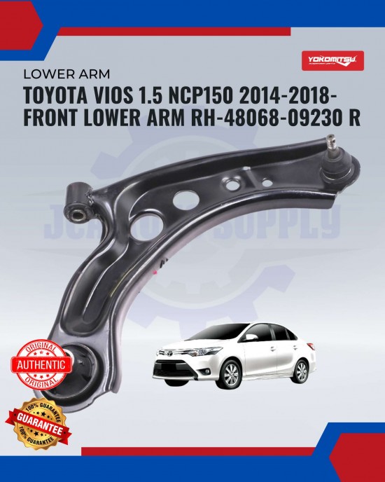 Showing image for Toyota Vios 1.5 NCP150 2014-2018 Front Lower Arm RH Toyota Vios 1.5 NCP150 2014-2018 Front Lower Arm RH Lower Arm / Upper Arm image