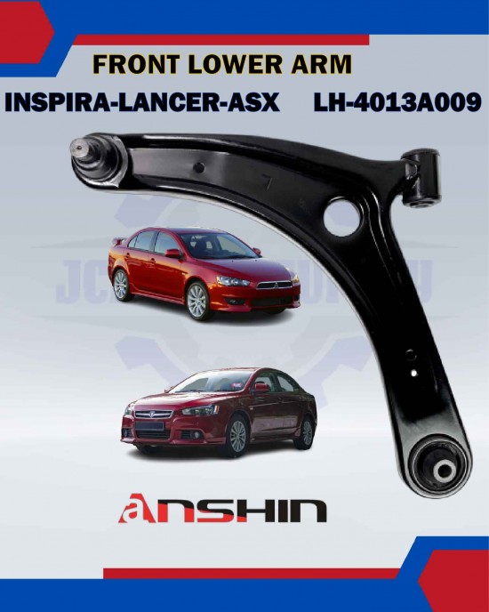 Front Lower Arm Left-Proton Inspira-Mitsubishi Lancer-ASX-Anshin-4013A009 LOWER ARM image