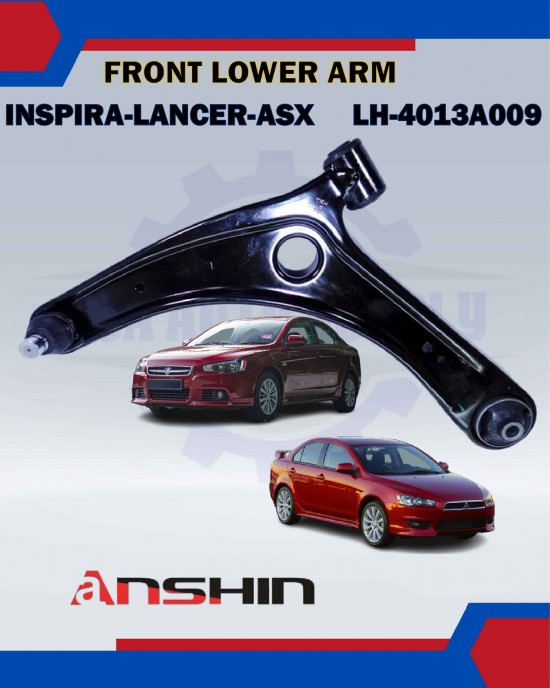 Front Lower Arm Left-Proton Inspira-Mitsubishi Lancer-ASX-Anshin-4013A009 LOWER ARM image