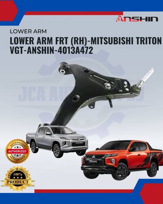 Front Lower Arm (RH)-Mitsubishi Triton Vgt-Anshin-4013A472 Absorber / Struts / Suspension Parts image