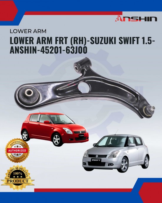 Front Lower Arm(RH)-Suzuki Swift 1.5-Anshin-45201-63J00 Absorber / Struts / Suspension Parts image