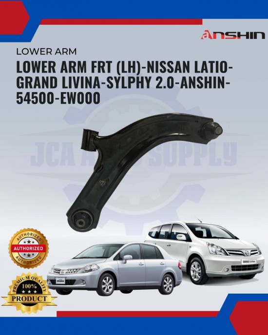 Front Lower Arm(LH)-Nissan Latio-Grand Livina-Sylphy 2.0-Anshin-54500-EW000 Absorber-Suspension Parts image