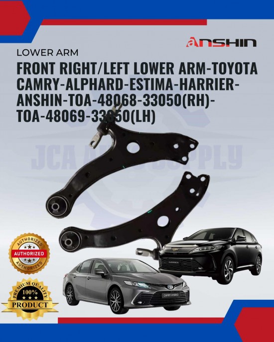 Front Right Lower Arm-Toyota Camry-Alphard-Estima-Harrier-Anshin-TOA-48068-33050(RH) Absorber-Suspension Parts image