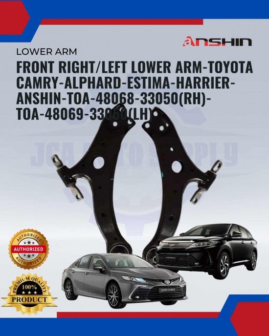 Front Right Lower Arm-Toyota Camry-Alphard-Estima-Harrier-Anshin-TOA-48068-33050(RH) Absorber-Suspension Parts image