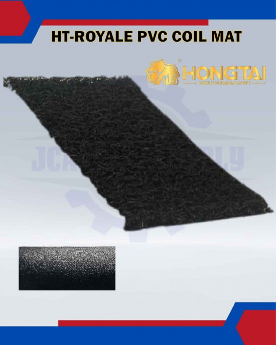 HT-Royale Pvc Coil Mat Black-1 Feet x 2 Feet Car Care Products image