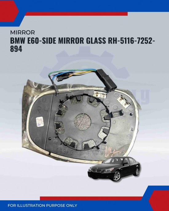 Side Mirror Glass-BMW E60-5116-7252-894