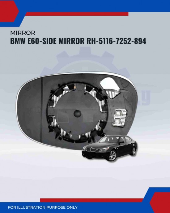 Side Mirror-BMW E60-5116-7252-894 Side Mirror-BMW E60-5116-7252-894