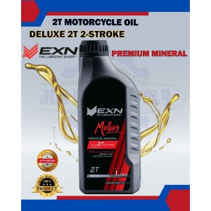 2T Motorcycle Oil EXN Motios Deluxe 2T 2-Stroke Premium Mineral FD/TC 1L
