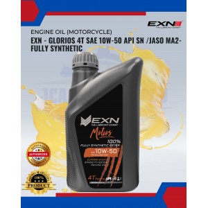 EXN - Glorios 4T SAE 10W-50 API SN /JASO MA2-Fully Synthetic