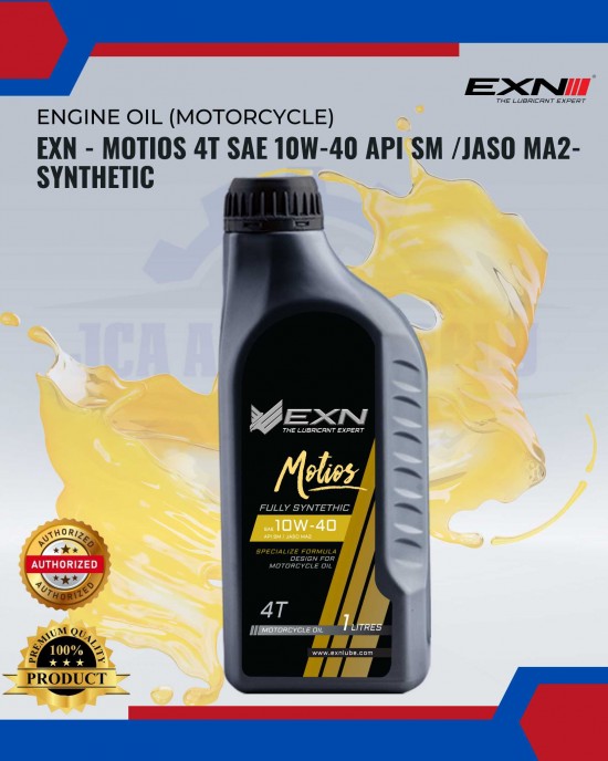 Showing image for EXN - Motios 4T SAE 10W-40 API SM /JASO MA2-Fully Synthetic EXN - Motios 4T SAE 10W-40 API SM /JASO MA2-Fully Synthetic MOTOR 4T-2T ENGINE OIL image