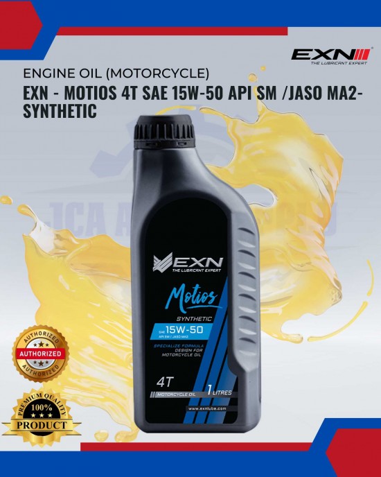 Showing image for EXN - Motios 4T SAE 15W-50 API SM /JASO MA2-Synthetic EXN - Motios 4T SAE 15W-50 API SM /JASO MA2-Synthetic MOTOR 4T-2T ENGINE OIL image