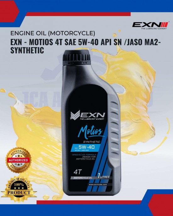 Showing image for EXN - Motios 4T SAE 5W-40 API SN /JASO MA2-Synthetic EXN - Motios 4T SAE 5W-40 API SN /JASO MA2-Synthetic MOTOR 4T-2T ENGINE OIL image