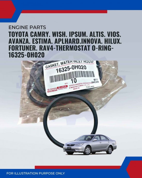 Thermostat O-Ring-Toyota Camry ASV70-ACV30-ACV31-Vios NCP42-NCP93-NCP150-Wish ANE10-16325-0H020 Thermostat O-Ring-Toyota Camry ASV70-ACV30-ACV31-Vios NCP42-NCP93-NCP150-Wish ANE10-16325-0H020