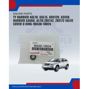 Valve Cover O-Ring-Toyota Harrier AGL10-GGL15-GRX120-ASV50-Harrier ASU60-Altis ZRE142-ZRE172-90430-10024 Valve Cover O-Ring-Toyota Harrier AGL10-GGL15-GRX120-ASV50-Harrier ASU60-Altis ZRE142-ZRE172-90430-10024