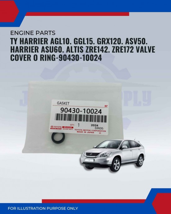 Valve Cover O-Ring-Toyota Harrier AGL10-GGL15-GRX120-ASV50-Harrier ASU60-Altis ZRE142-ZRE172-90430-10024 Valve Cover O-Ring-Toyota Harrier AGL10-GGL15-GRX120-ASV50-Harrier ASU60-Altis ZRE142-ZRE172-90430-10024