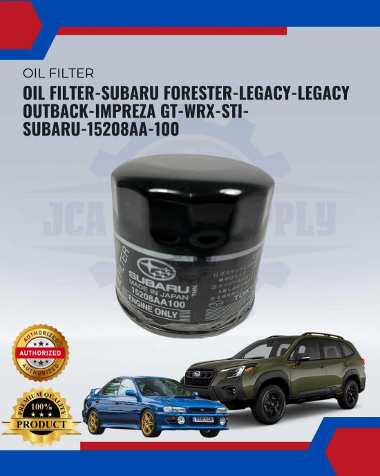 Oil Filter-Subaru Forester-Legacy-Legacy Outback-Impreza Gt-Wrx-Sti-Subaru-15208AA-100 image