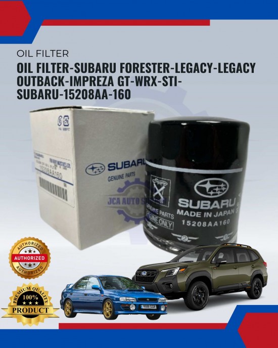 Oil Filter-Subaru Forester-Legacy-Legacy Outback-Impreza Gt-Wrx-Sti-Subaru-15208AA-160 image