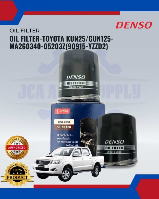 Showing image for Oil Filter-Toyota Kun25-Gun125-MA260340-05203Z-90915-YZZD2 Oil Filter-Toyota Kun25-Gun125-MA260340-05203Z-90915-YZZD2 image