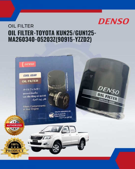 Showing image for Oil Filter-Toyota Kun25-Gun125-MA260340-05203Z-90915-YZZD2 Oil Filter-Toyota Kun25-Gun125-MA260340-05203Z-90915-YZZD2 image