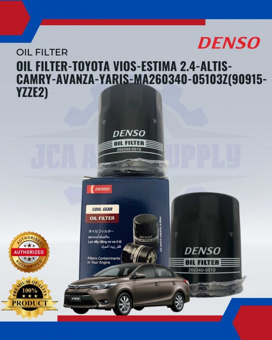 Oil Filter-Toyota Vios-Estima 2.4-Altis-Camry-Avanza-Yaris-MA260340-05103Z(90915-YZZE2) image