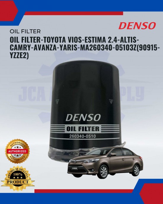 Oil Filter-Toyota Vios-Estima 2.4-Altis-Camry-Avanza-Yaris-MA260340-05103Z(90915-YZZE2) image