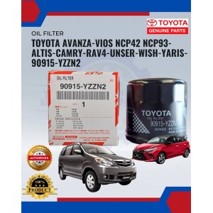 Oil Filter-Toyota Avanza-Vios-NCP42-NCp93-Altis-Camry-Rav4-Unser-Wish-Yaris-90915-YZZN2