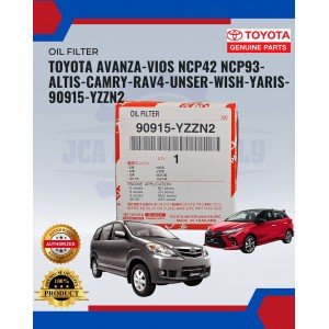 Oil Filter-Toyota Avanza-Vios-NCP42-NCp93-Altis-Camry-Rav4-Unser-Wish-Yaris-90915-YZZN2
