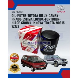 Oil-Filter-Toyota Hilux-Camry-Prado-Estima Lucida-Fortuner-HiAce-Crown-Innova-Toyota-90915-YZZZ2 Oil-Filter-Toyota Hilux-Camry-Prado-Estima Lucida-Fortuner-HiAce-Crown-Innova-Toyota-90915-YZZZ2