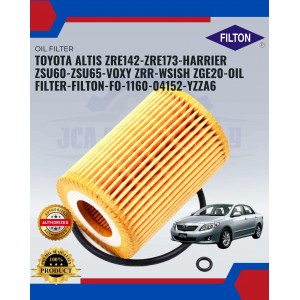 Toyota Altis ZRE142-ZRE173-Harrier ZSU60-ZSU65-Voxy ZRR-Wish ZGE20-Oil Filter-Filton-FO-1160-04152-YZZA6