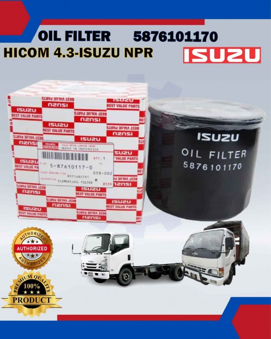 Showing image for Hicom 4.3 Isuzu NPR Oil Filter-5876101170 Hicom 4.3 Isuzu NPR Oil Filter-5876101170 image