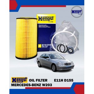 Oil Filter-Mercedes-Benz W203-W210-W211-C240-C320-E240-E280-M112-M113-M272-HENGST-E11HD155