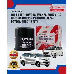 Oil Filter-Toyota Avanza 2015-Vios Ncp150-Ncp151-Perodua Alza-Toyota-15601-YZZT1