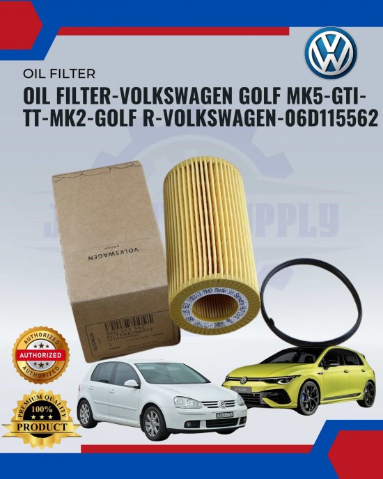 Oil Filter-Volkswagen Golf Mk5-Gti-Tt-Mk2-Golf R-Volkswagen-06D115562 Filters image