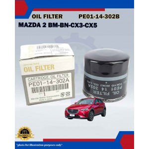 Oil Filter-Mazda 2 BM-BN-Biante CX3 DK-CX5-CX30 (All Skyactiv)-PE01-14-302B