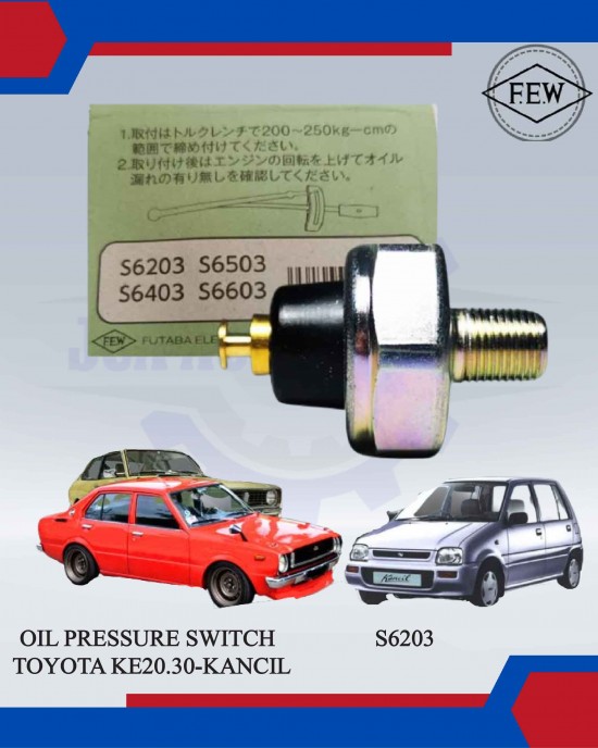 Oil Pressure Switch-Toyota Corolla KE20.30-Perodua Kancil-FEW-S6203 image