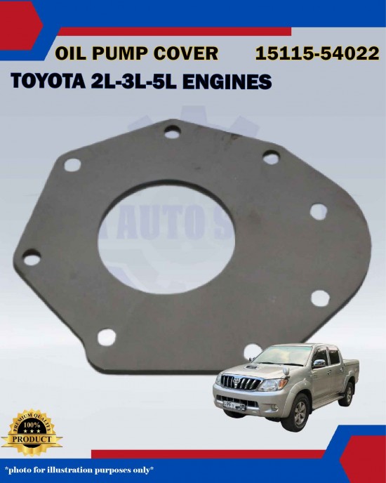 Oil Pump Cover-Toyota Hilux 2L-3L-5L Engines-15115-54022
