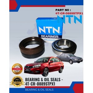 Front Wheel Bearing Set-Proton Saga-Iswara-1 Set=2 Bearings+2 Oil Seals-NTN-4T-CR-0889STPX1