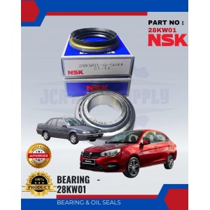 Rear Wheel Bearing-Proton Saga-Iswara-1set=2 Bearings+1 Oil Seal-NSK-28KW01