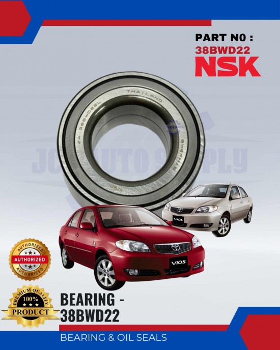 Front Hub Bearing- Toyota Vios NCP42-NSK(JAPAN)-38BWD22 Bearing and Oil Seals image