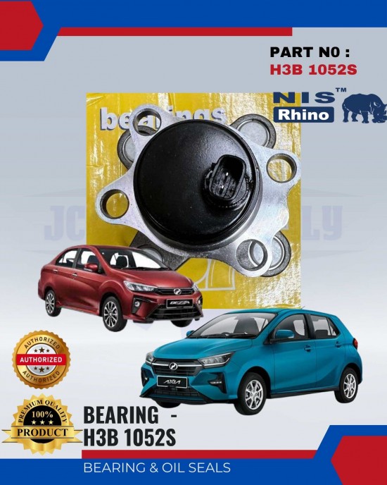 Rear Hub Bearing With Abs-Perodua Bezza-Axia-NIS-H3B 10525S Bearing and Oil Seals image